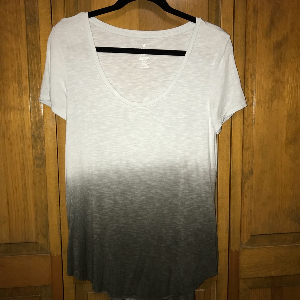 American Eagle Ombré Slub Top Size M